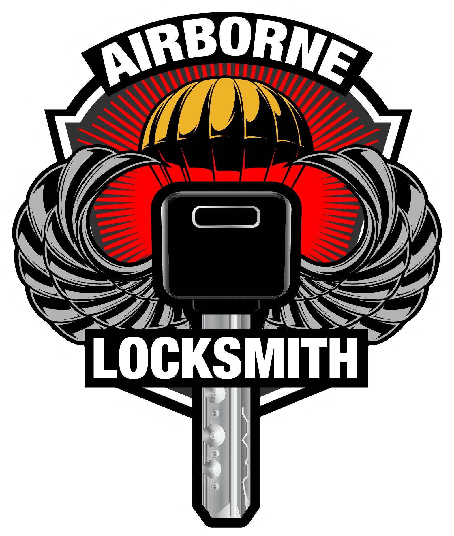 Airborne Locksmith color logo