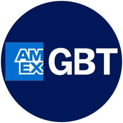 American Express GBT color logo