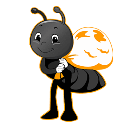 Ant Mascot color logo