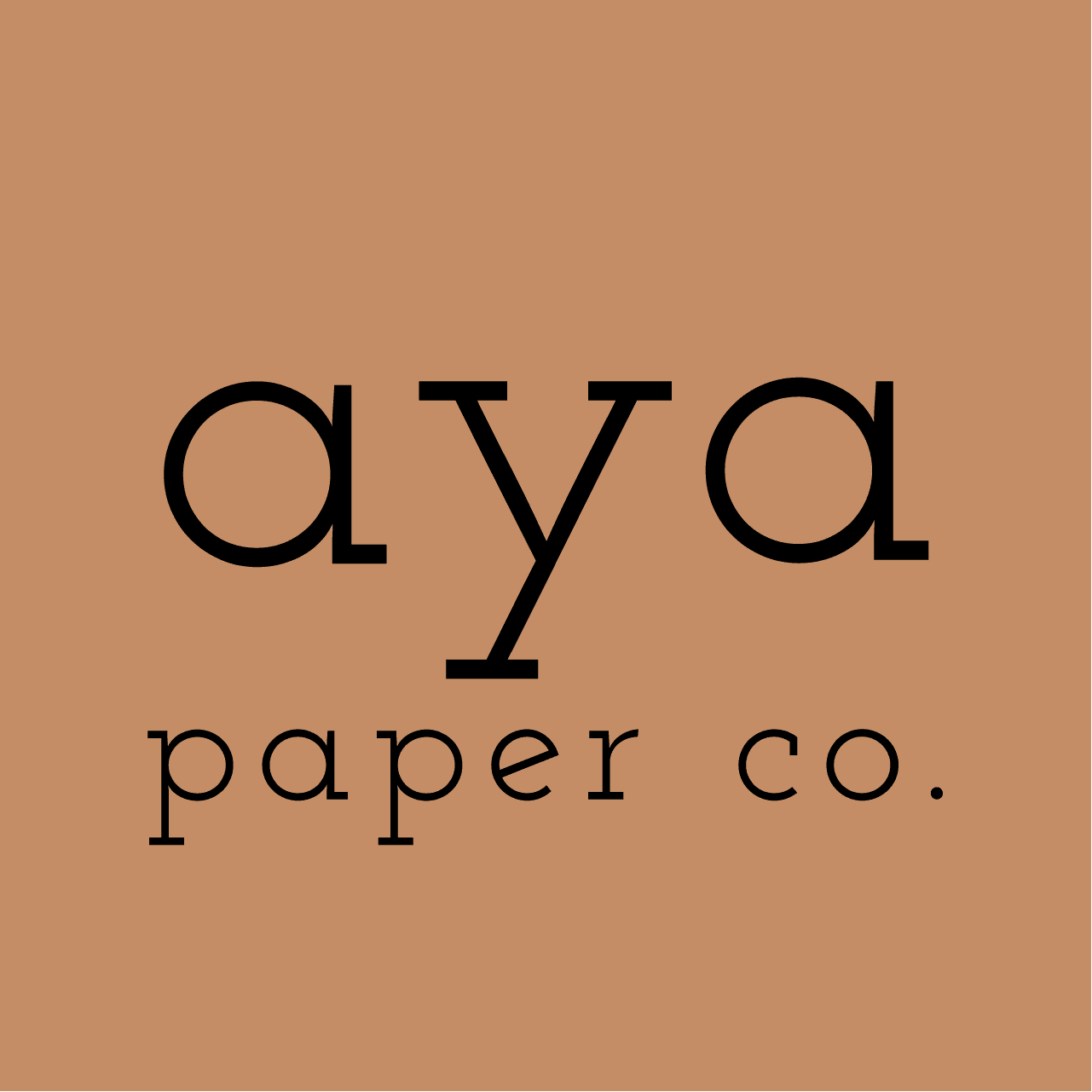 Aya Paper Co. color logo