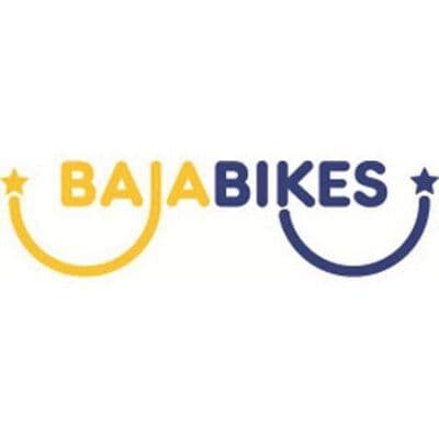 BAJA BIKES  THE WORLD AT YOUR WHEELS! color logo