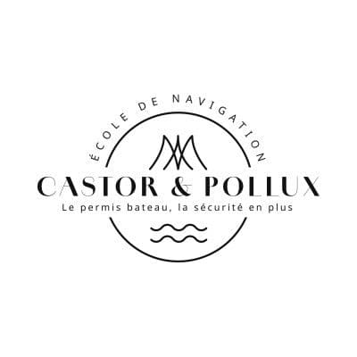 Castor et Pollux permis bateau Cap Ferret www.castoretpollux.net color logo