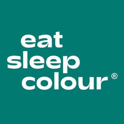 Eat Sleep Colour color logo