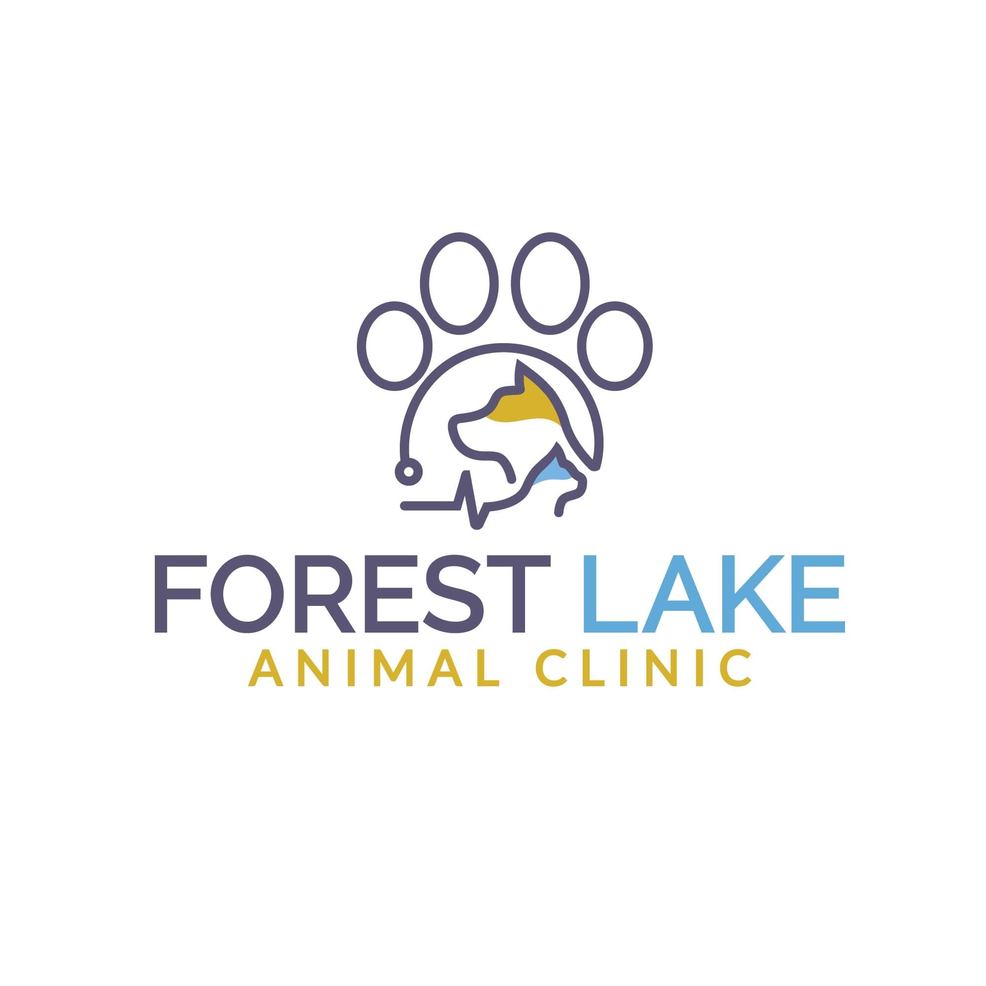 Forest Lake Animal Clinic color logo