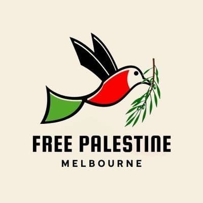 Free Palestine Melbourne color logo