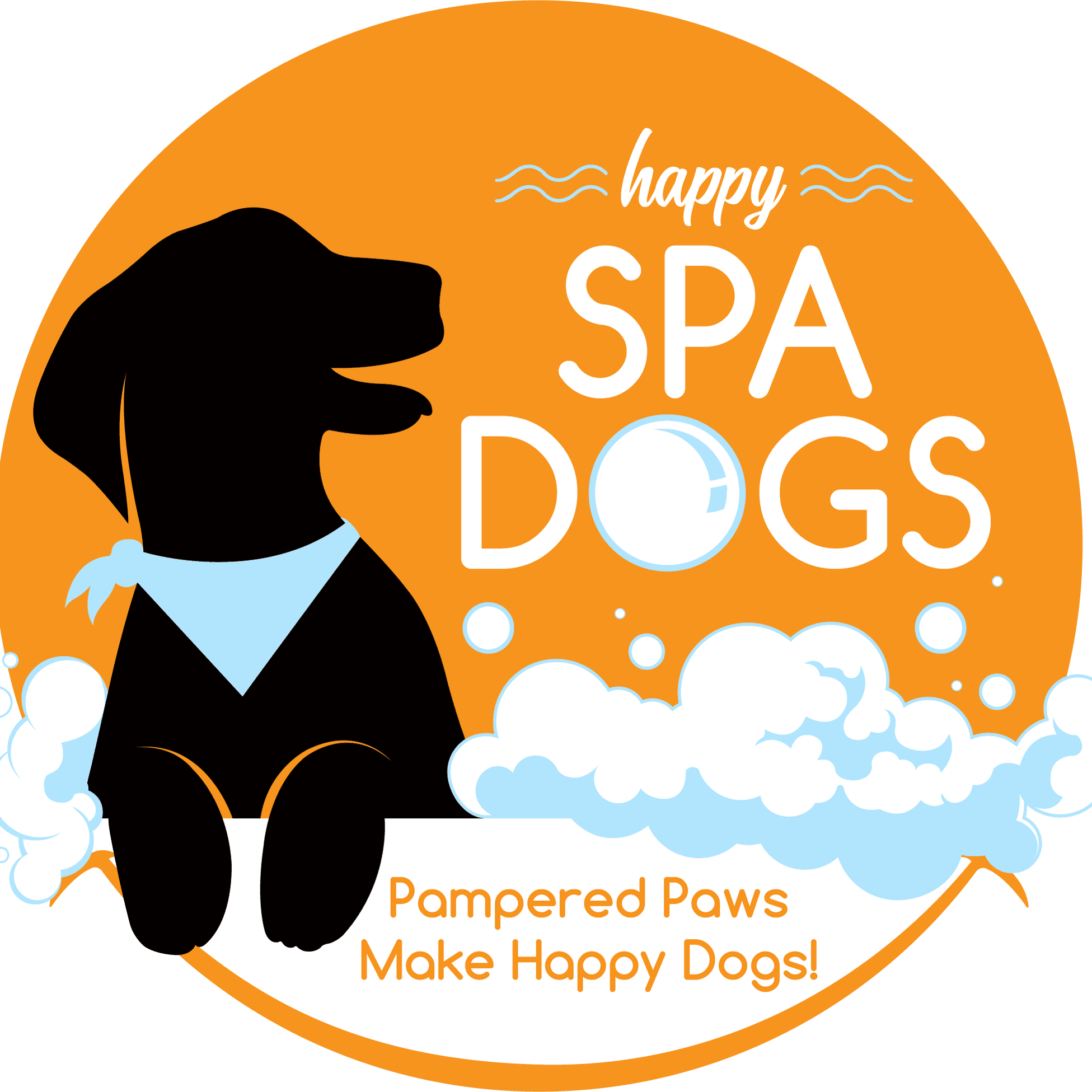 Happy Spa Dogs color logo