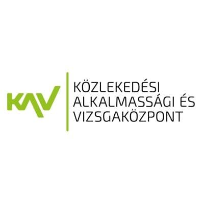 KAV Közlekedési Alkalmassági és Vizsgaközpont Nonprofit Kft. color logo