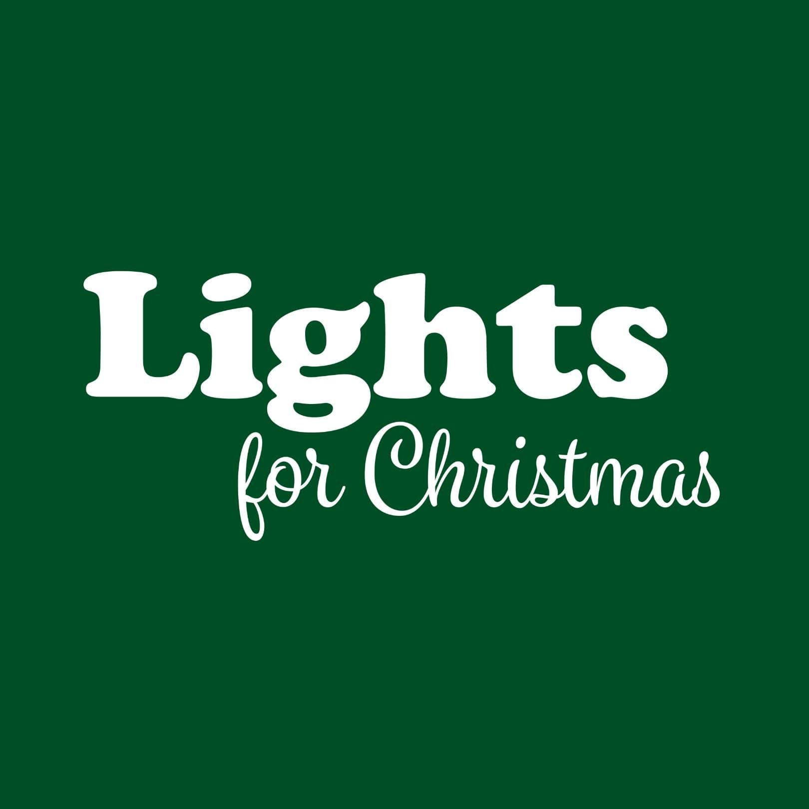 Lights for Christmas color logo