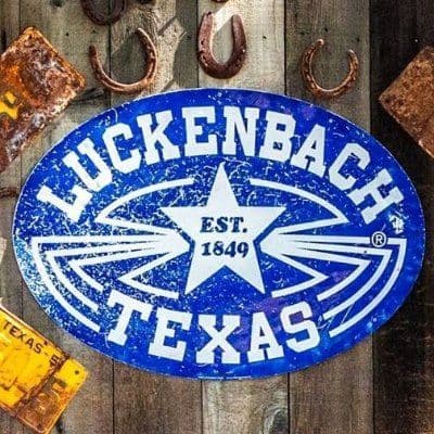 Luckenbach Texas color logo
