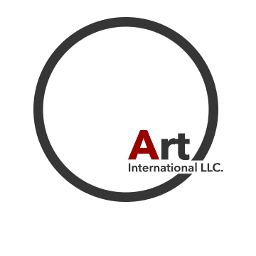 O Art International color logo