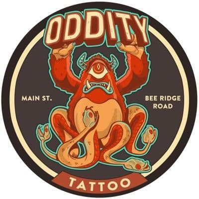 Oddity Tattoo color logo