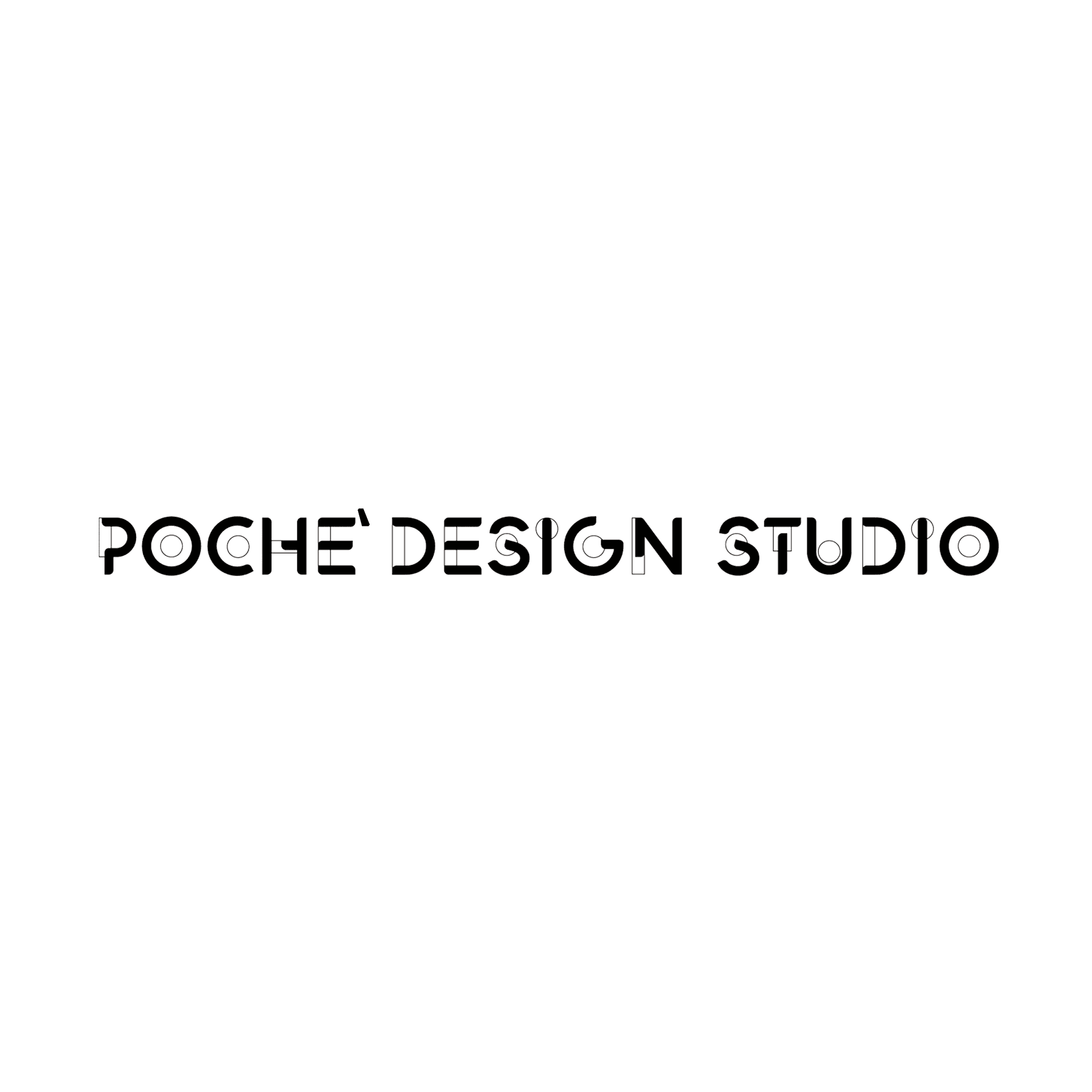 Poche' Design studio color logo