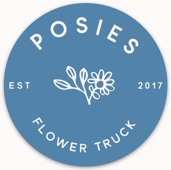 Posies Flower Truck color logo