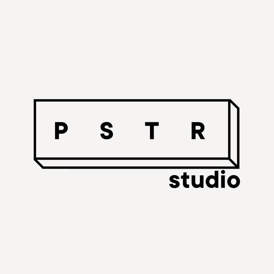 PSTR studio color logo