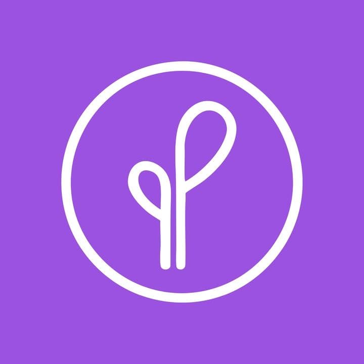 Purple and Pure color logo