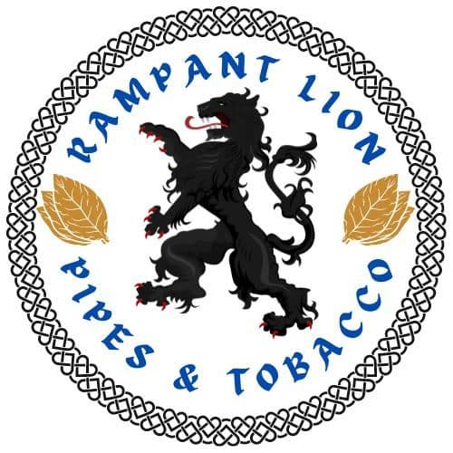 The Rampant Lion Pipes and Tobacco color logo