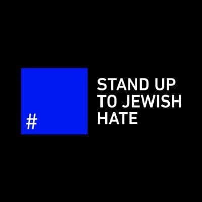 Stand Up to Jewish Hate #🟦 color logo