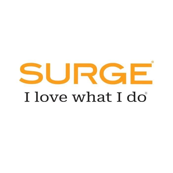 SURGE Staffing color logo