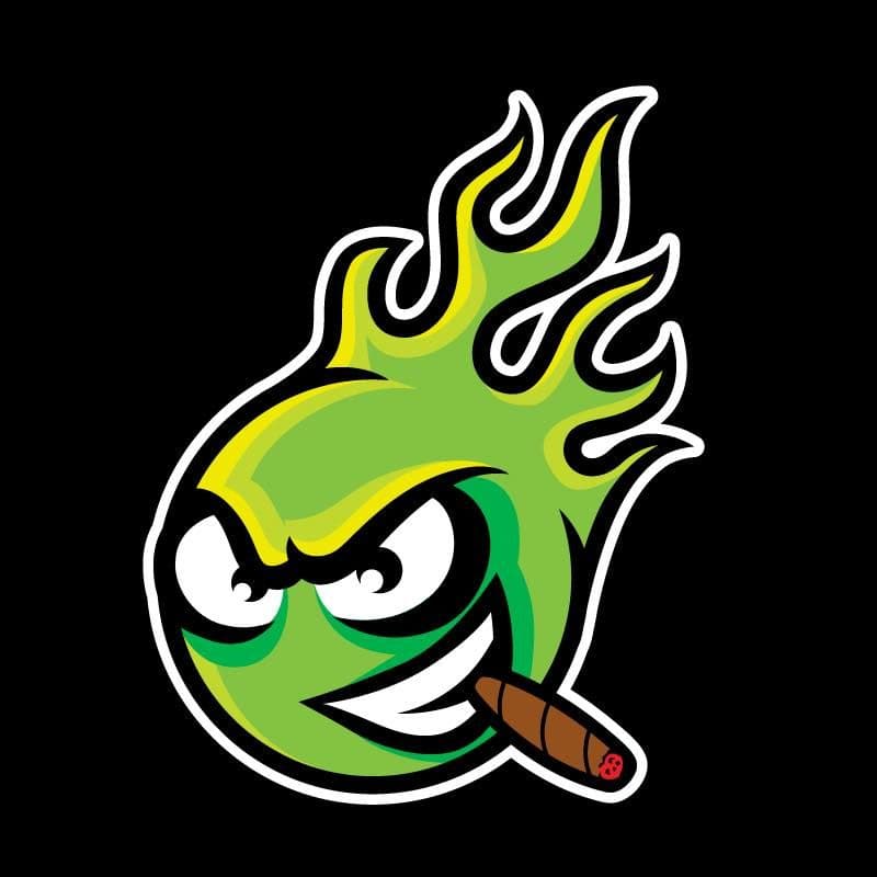 Up In Flamez color logo