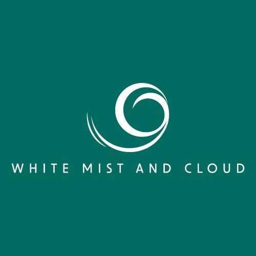 White Mist Cloud Mena color logo