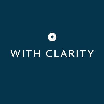 With Clarity color logo