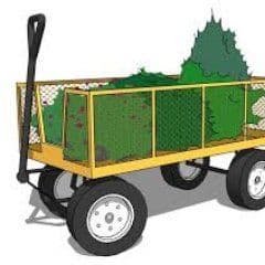 Yellow Wagon Landscaping color logo