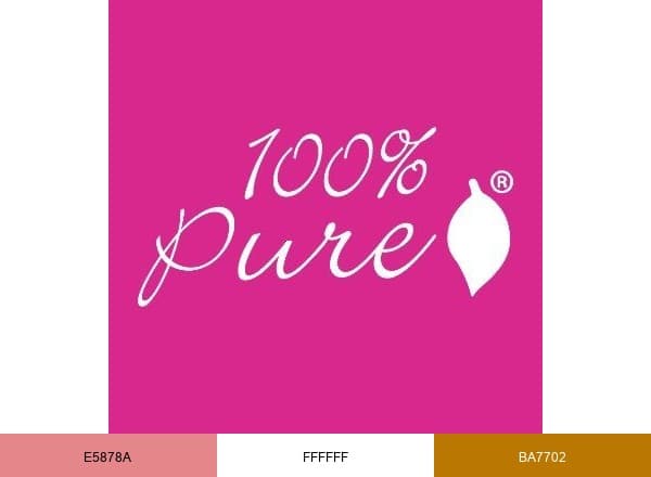100% PURE brand color palette