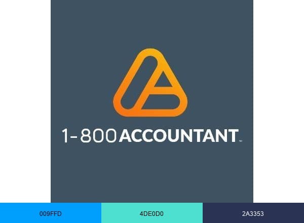1-800Accountant brand color palette