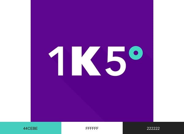 1KOMMA5° brand color palette