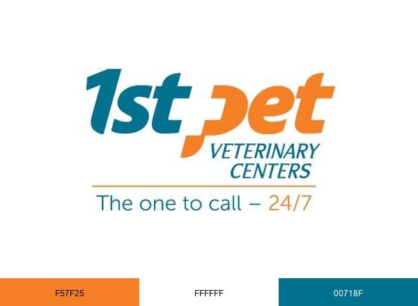 1st Pet Veterinary brand color palette