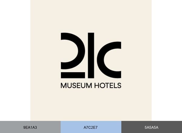 21c Museum Hotels brand color palette