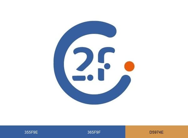 2F Communication brand color palette