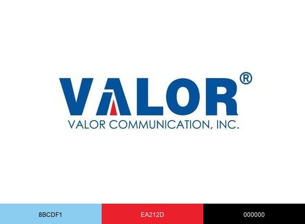Valor Communication brand color palette
