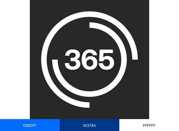 365 Retail Markets brand color palette