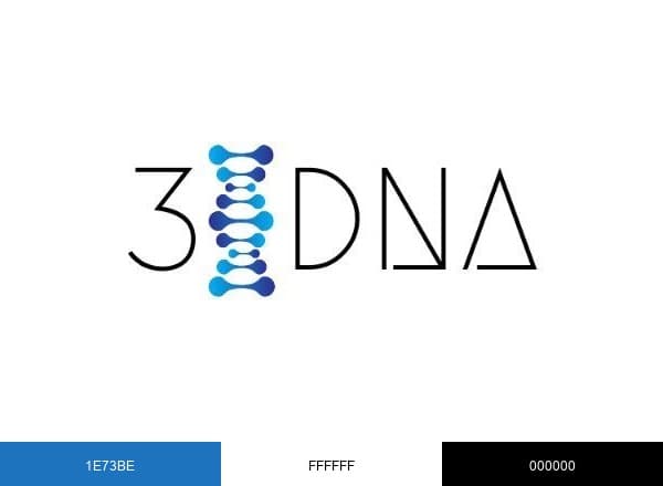 3DNA Dental brand color palette