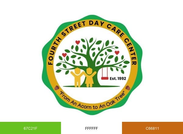Fourth Street Day Care Center brand color palette