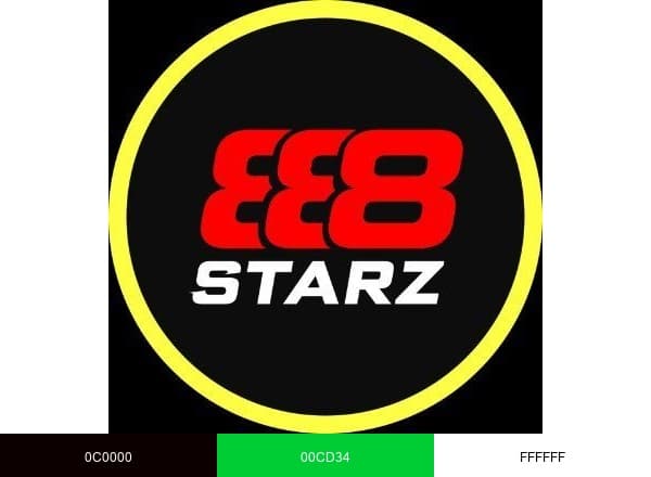 888STARZ English brand color palette
