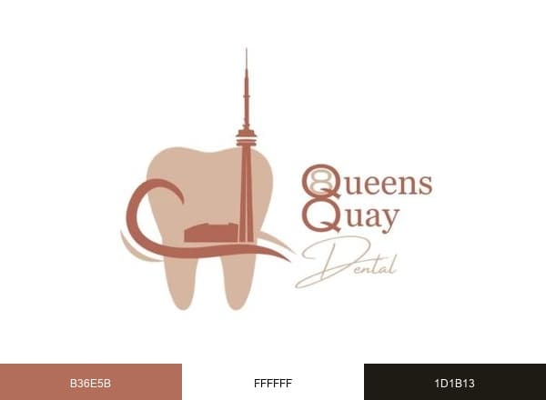 8 Queens Quay Dental brand color palette