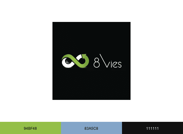 8 Vies brand color palette