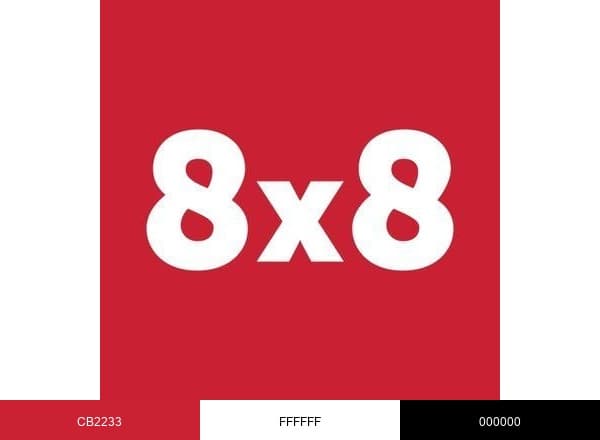 8x8 brand color palette