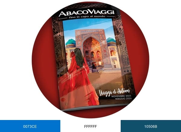 Abaco Viaggi brand color palette