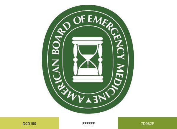 American Board of Emergency Medicine brand color palette