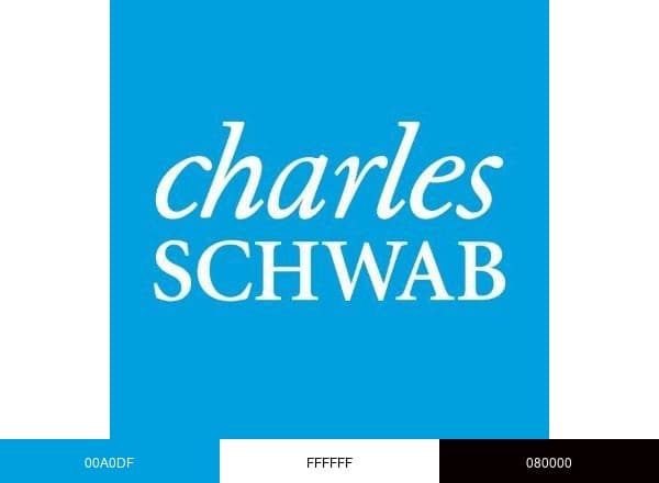 Charles Schwab brand color palette