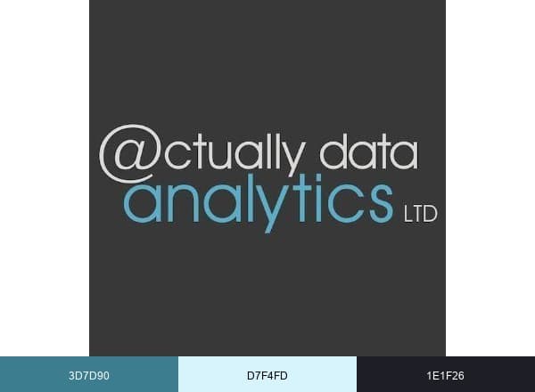 Actually Data Analytics brand color palette