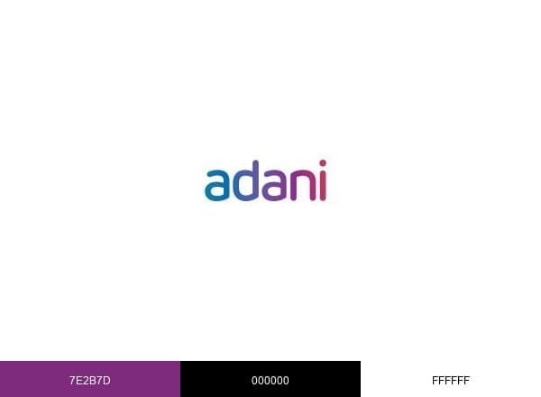 Adani Airport brand color palette