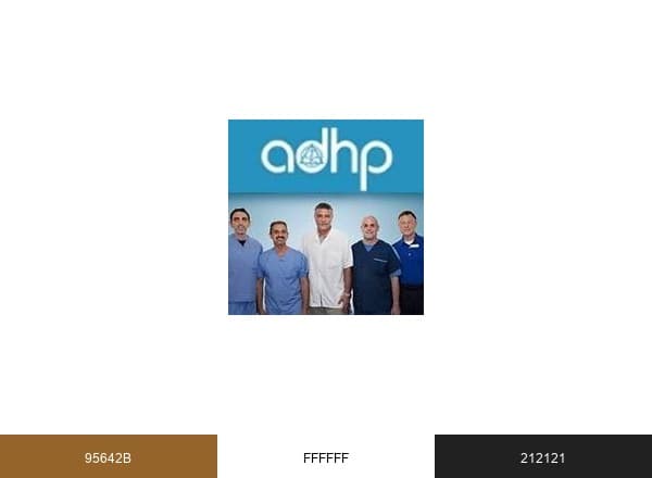 ADHP = Affordable Dental Health Providers! brand color palette