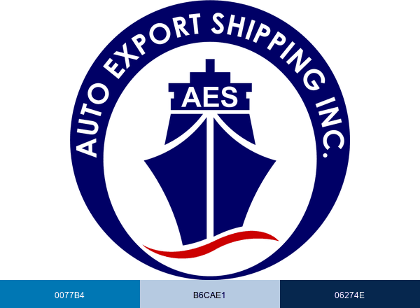 Auto Export Shipping brand color palette