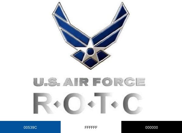 U.S. Air Force ROTC brand color palette