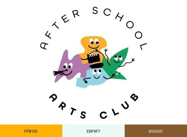 After School Arts Club UK brand color palette