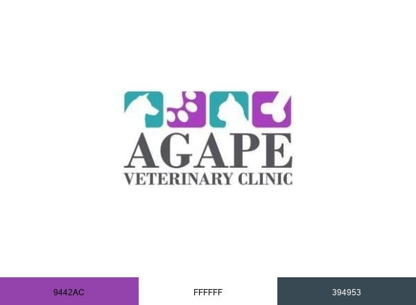 Agape Veterinary Clinic brand color palette